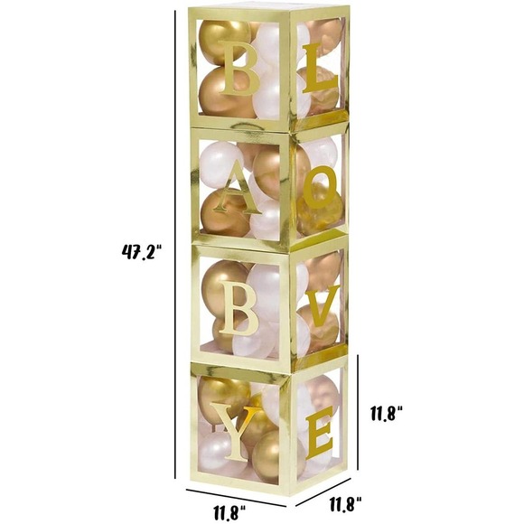 Gold Gender Reveal Party Decorations Set - Picture 2 of 5